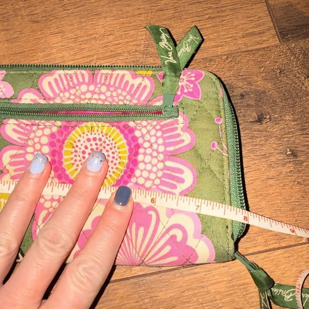 Vera Bradley Pink and Green Floral wallet